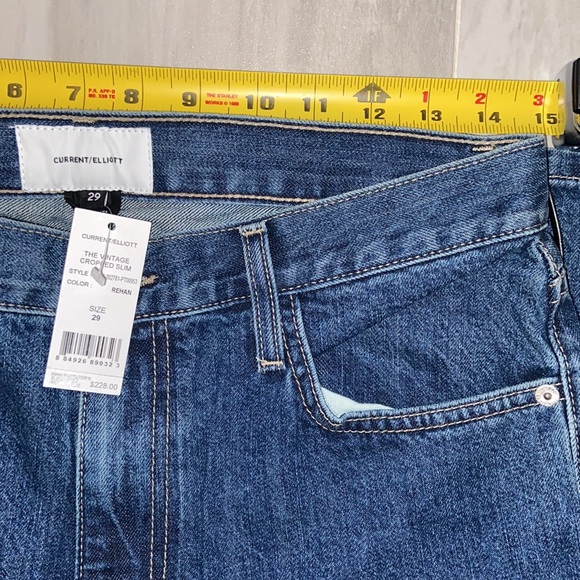 Current/Elliott The Vintage Cropped Slim, Made in the USA, 29x27, NWT $228 MSRP - Picture 7 of 14